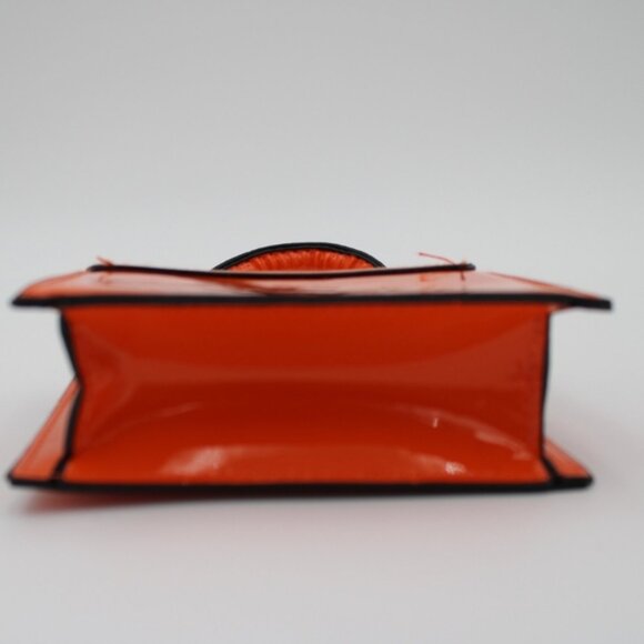 SHEIN Mini Patent Handbag – Orange & Black - Picture 3 of 7
